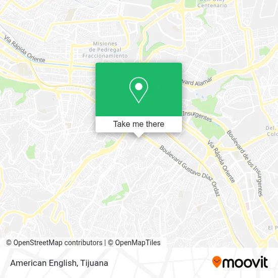 American English map