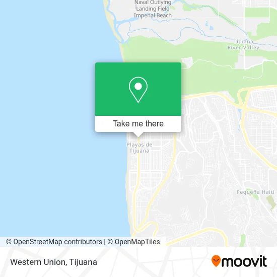 Western Union map