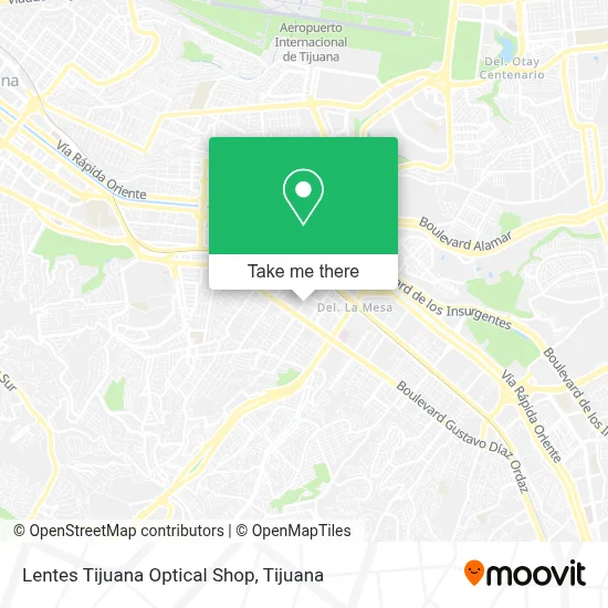 Lentes Tijuana Optical Shop map