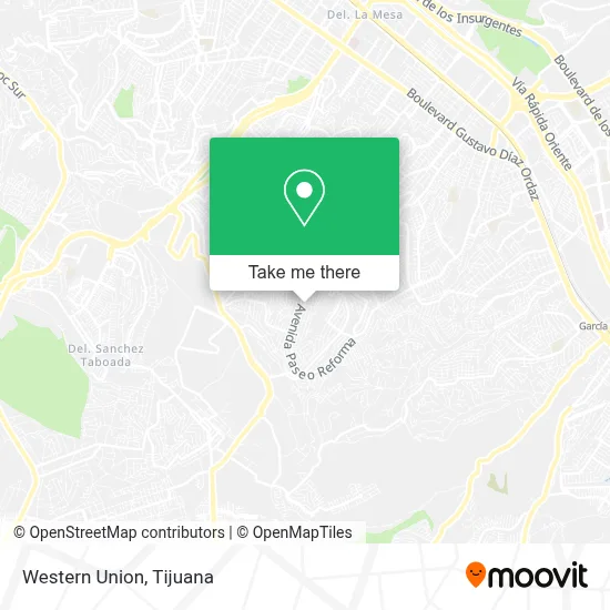 Western Union map