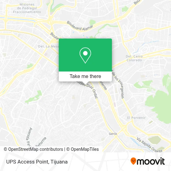 Ups Access Point map