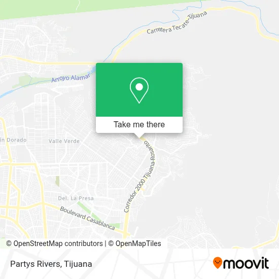 Partys Rivers map