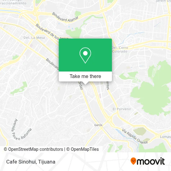 Cafe Sinohui map
