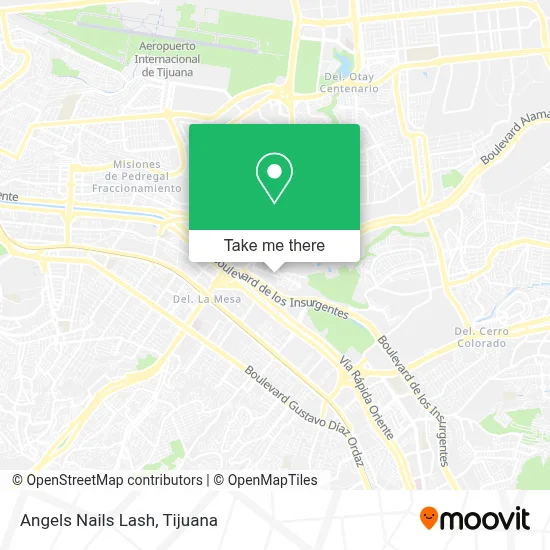 Angels Nails Lash map