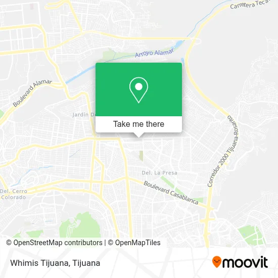 Whimis Tijuana map