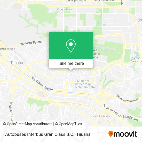 Autobuses Interbus Gran Class B.C. map