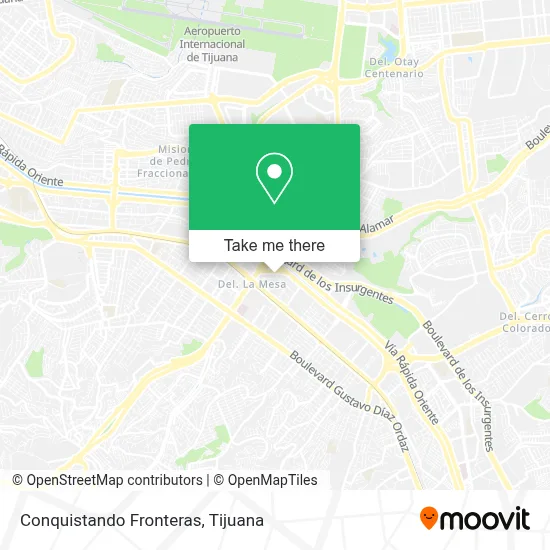 Conquistando Fronteras map