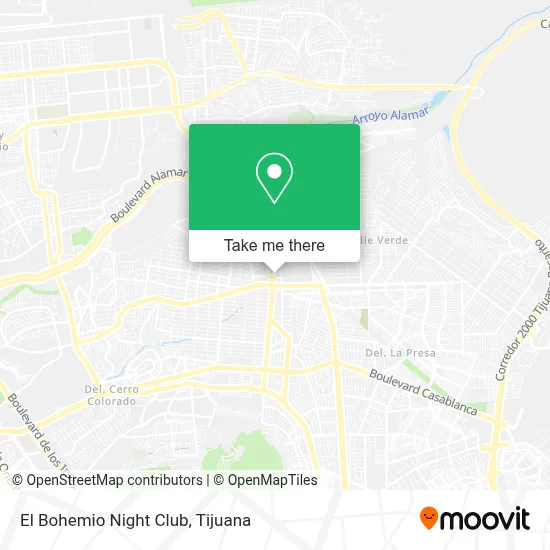 El Bohemio Night Club map
