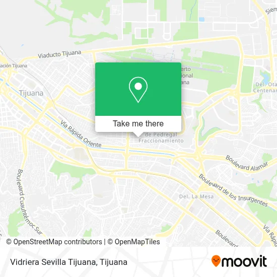 Vidriera Sevilla Tijuana map