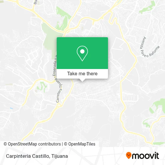 Carpinteria Castillo map
