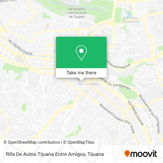 Rifa De Autos Tijuana Entre Amigos map