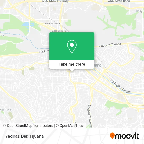 Yadiras Bar map