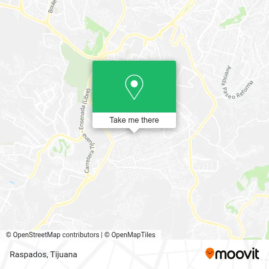 Raspados map