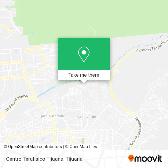 Centro Terafisico Tijuana map