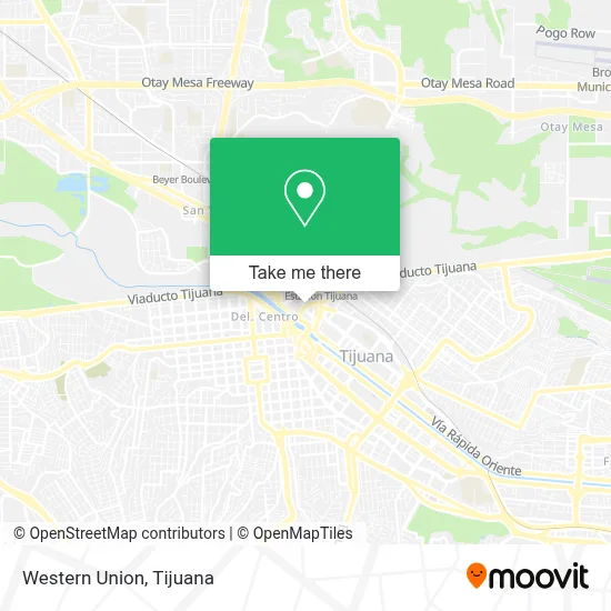 Western Union map