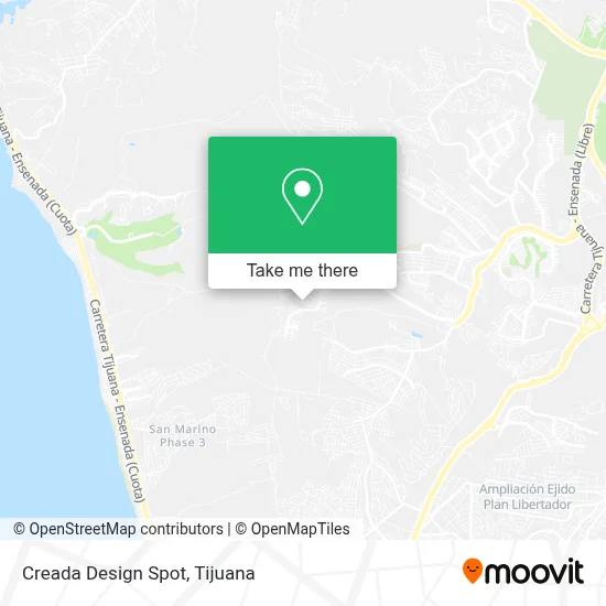 Creada Design Spot map