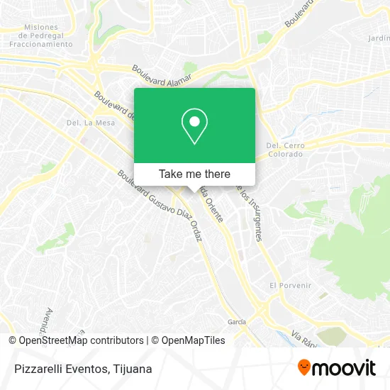 Pizzarelli Eventos map