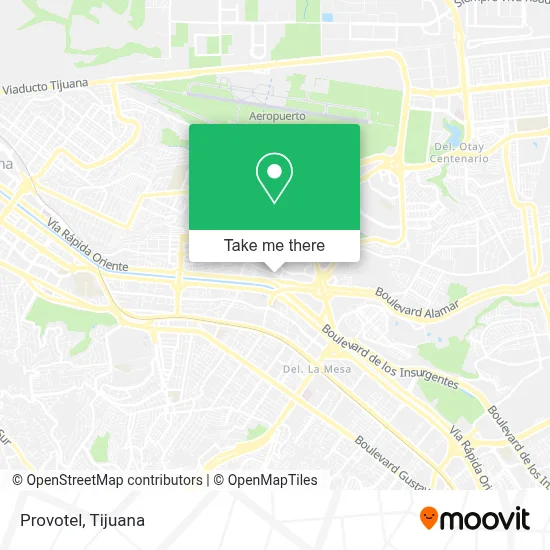 Provotel map