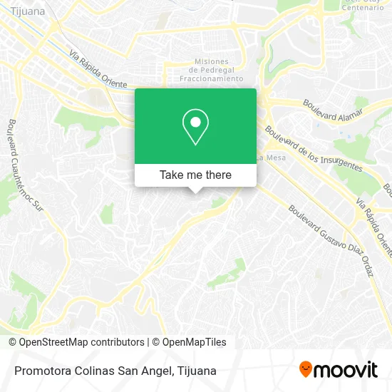 Promotora Colinas San Angel map