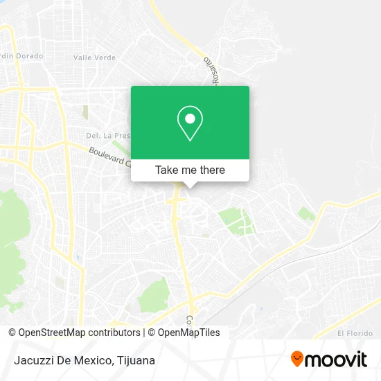 Jacuzzi De Mexico map