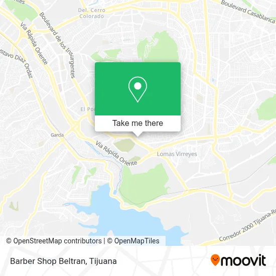 Barber Shop Beltran map