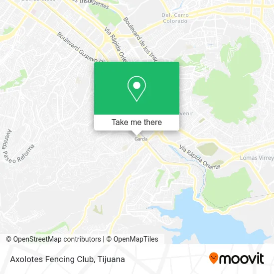 Axolotes Fencing Club map