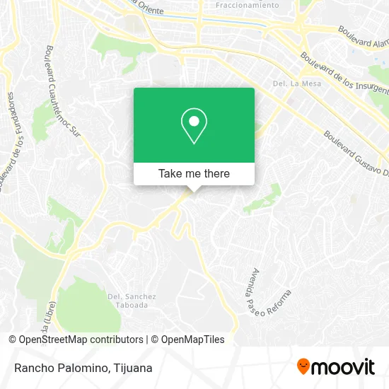 Rancho Palomino map