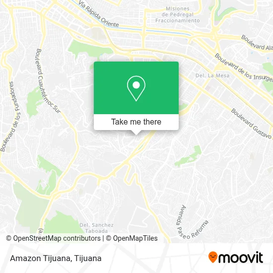 Amazon Tijuana map