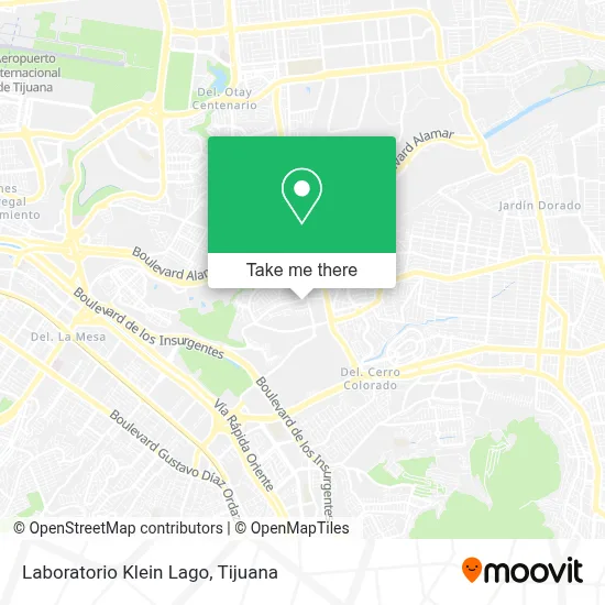 Laboratorio Klein Lago map