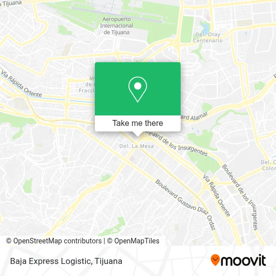 Baja Express Logistic map