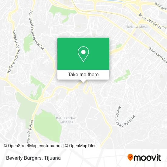 Beverly Burgers map