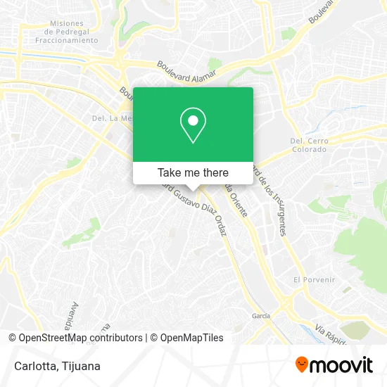 Carlotta map