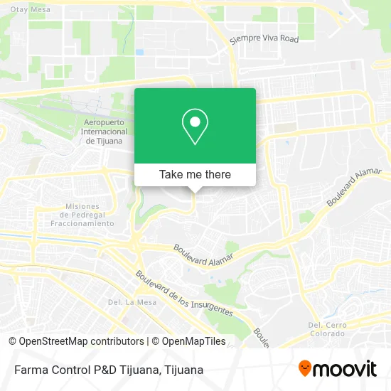 Farma Control P&D Tijuana map