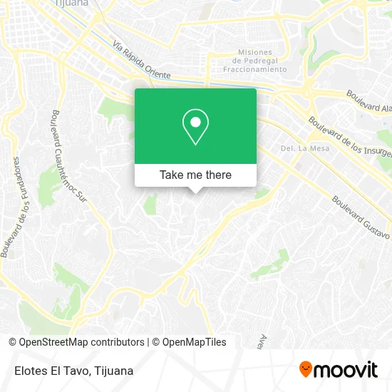 Elotes El Tavo map