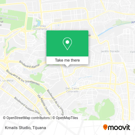 Krnails Studio map