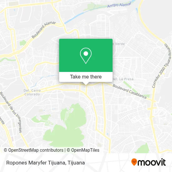 Ropones Maryfer Tijuana map