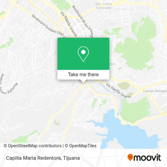 Capilla Maria Redentora map