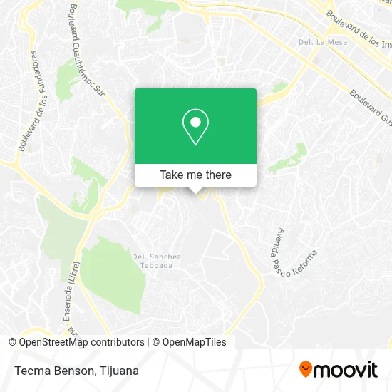 Tecma Benson map