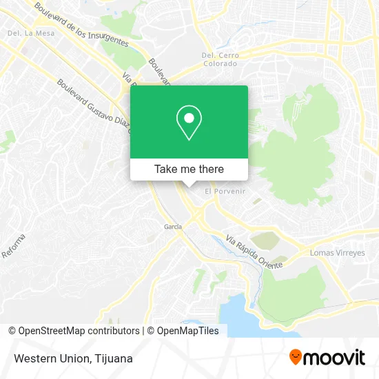 Western Union map
