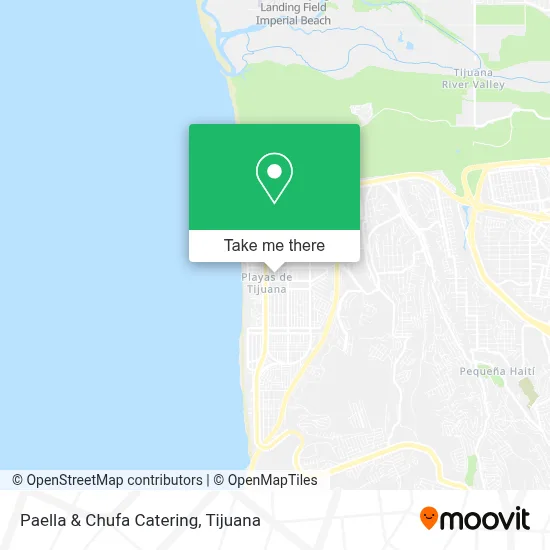 Paella & Chufa Catering map