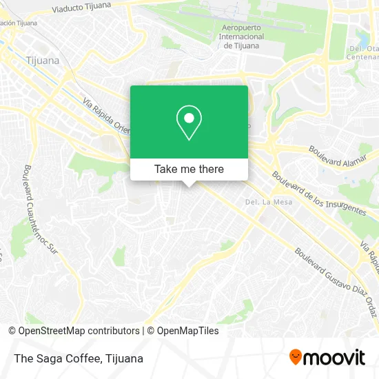 The Saga Coffee map