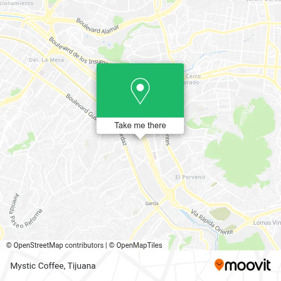 Mystic Coffee map