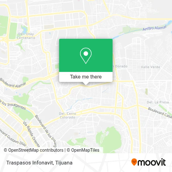 Traspasos Infonavit map