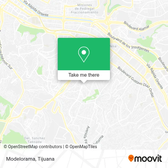 Modelorama map