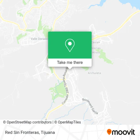 Red Sin Fronteras map