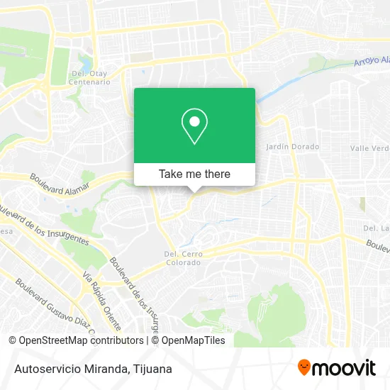 Autoservicio Miranda map
