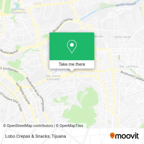Lobo Crepas & Snacks map