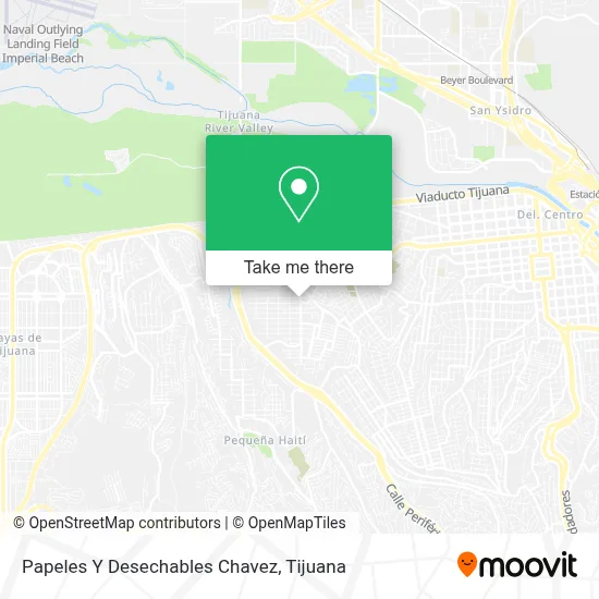 Papeles Y Desechables Chavez map