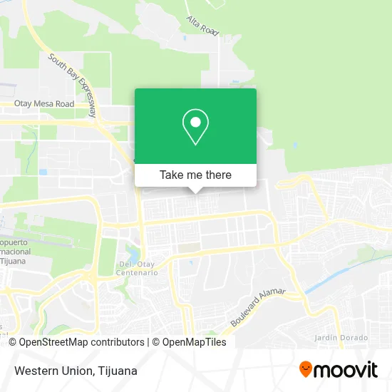 Western Union map
