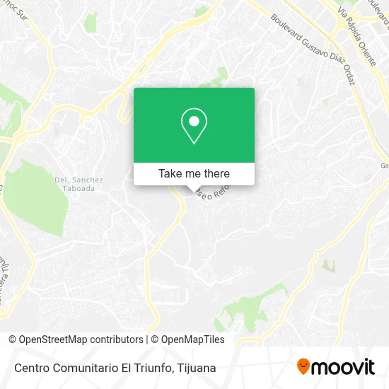 Centro Comunitario El Triunfo map